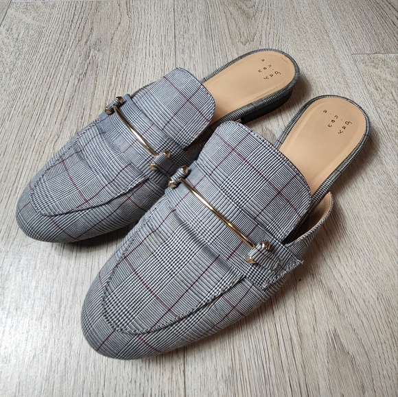 A New Day Plaid Mules 8 1/2 Women's - Picture 2 of 8